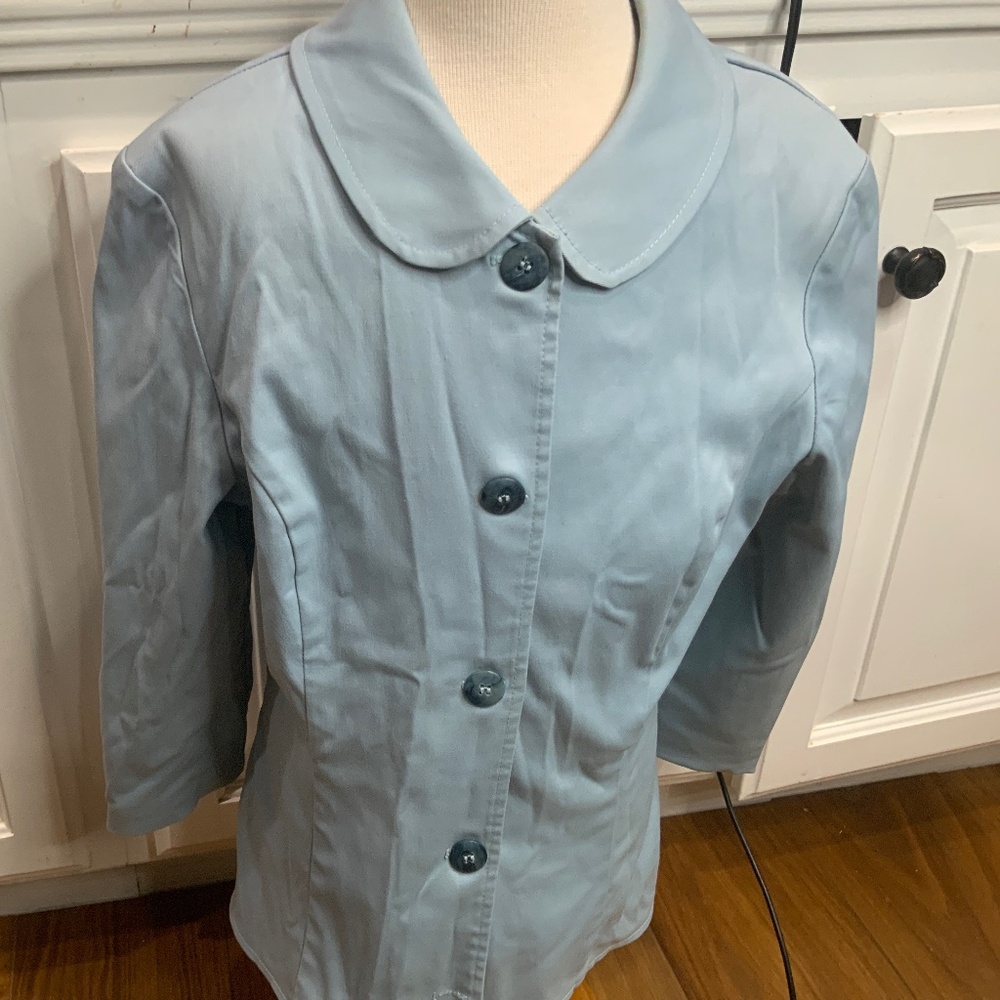 Fitted Cornflower Blue Blazer Size 6